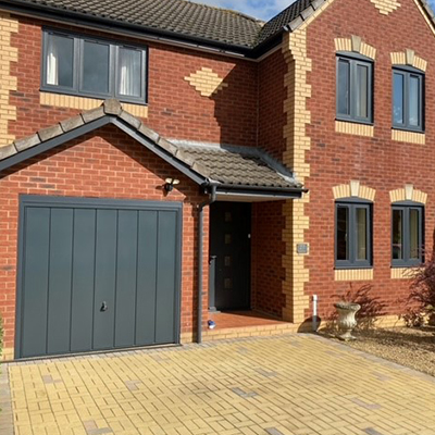 Grey Sectional Garage Door