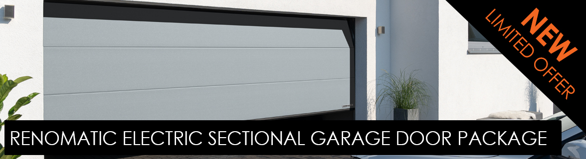 RenoMatic Electric Sectional Garage Door Package