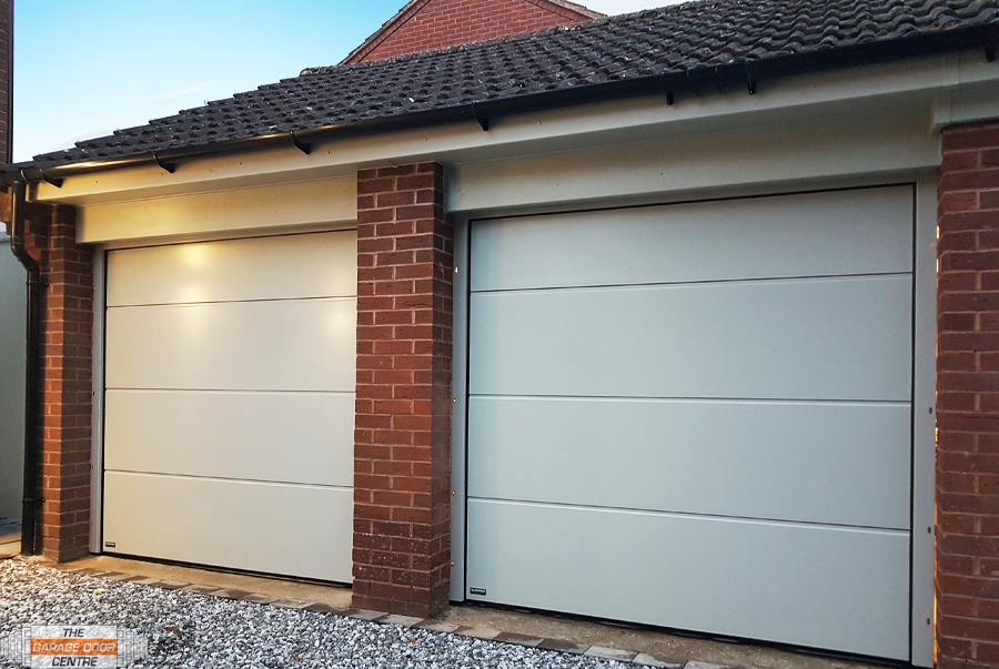 Dark Blue Garage Door 