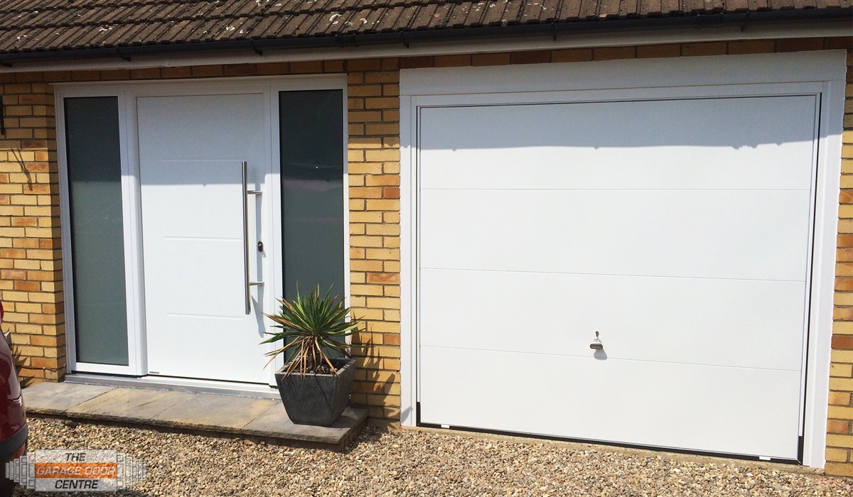 Up and over garage door matched