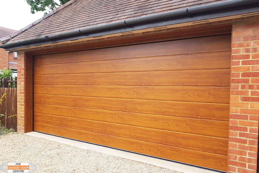 Woodgrain garage door