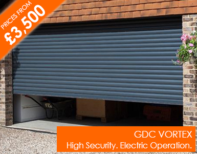 GDC Vortex.  High security door with small box.