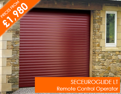 SeceuroGlide LT roller door with remote control operator