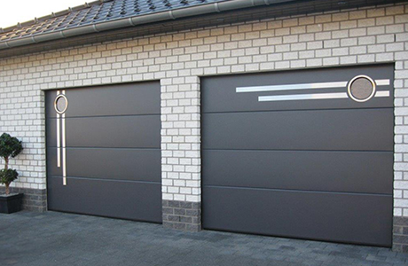 Ryterna wide rib sectional with decals and port hole windows