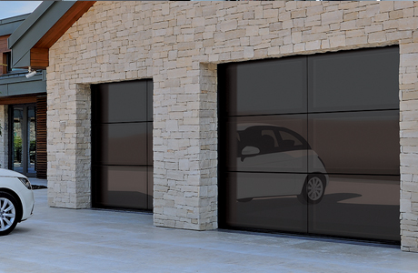 Beautiful glass sectional doors