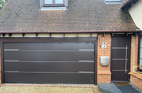 Designer doors matching a pedestrian side door