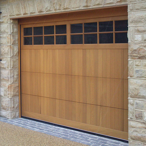 Sectional timber doors