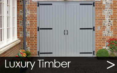 Luxury Timber Side Hinged Garage Doors in Product Catalogue 