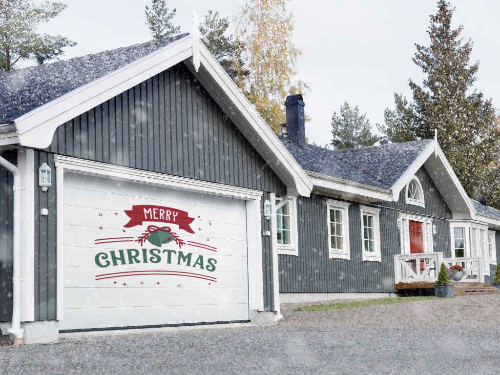 Garage door Christmas sticker