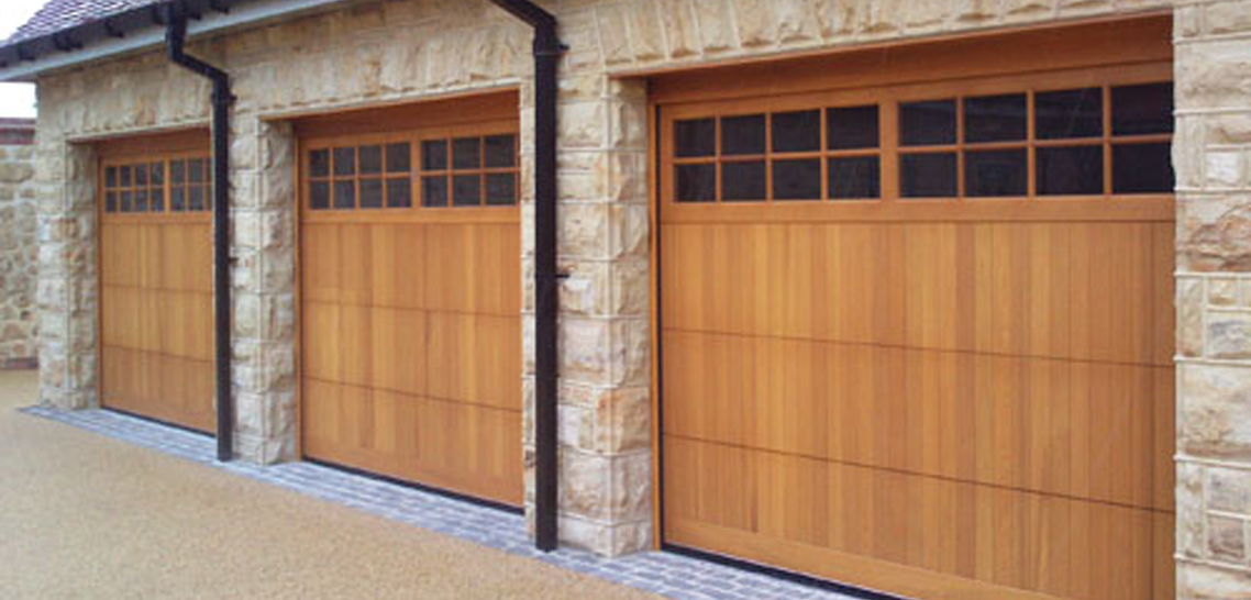 Cedar Timber Sectional Garage Door