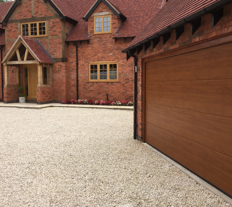 Woodgrain Sectional Garage Door