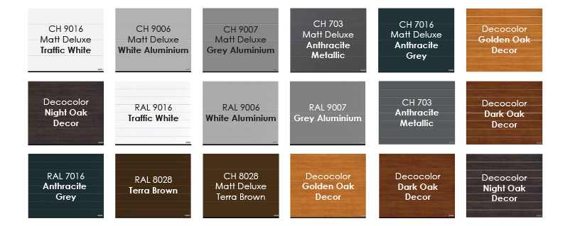 Hormann Renomatic Colours for garage doors 