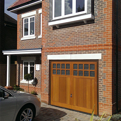 Timber Side Hinged Garage Door