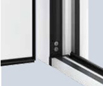 80mm aluminium door frame 