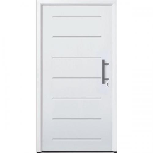 Hormann Thermopro TPS 015 steel front door for the home horizontal ribbed panel design