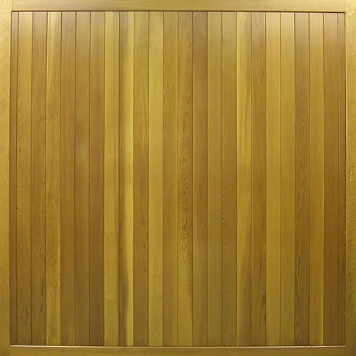 cedar door bakewell vertical design up and over timber garage door